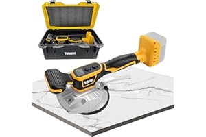 Cordless Tile Vibration Leveling Machine, for Dewalt 20V Max Battery, Yutesiri Portable Tiler Vibrator Tool with 8 Adjustable Speed,Digital Display for Floor,Tile,Wall (Battery NOT Include)