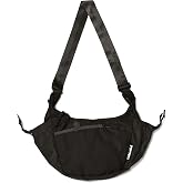 Baboon to the Moon Crescent Crossbody Small 4.7L Travel Sling Bag Black | Water Repellent, Sling Bag, Small Travel Purse, Lightweight, Shoulder Crossbody Bags for Women