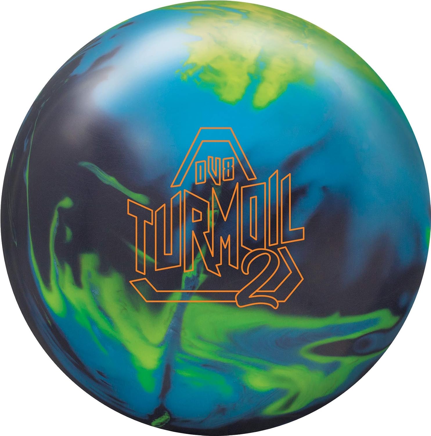 Bowling DV8 Products Unisex's DV8 Turmoil 2 Solid Ball Black/Royal