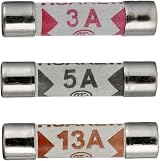 HUAREW Ceramic Tube Fuses 3A 5A 13A 48 Pcs BS1362 240V 6.3x25 mm Kit view 4