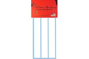 PLUMA ARCHERY Arrow Wraps | Cut for Standard and Reduced Diameter Carbon Archery Shafts | Made for Arrows with Max Outside Diameter (OD) of 0.310 Inches | Length 6 Inches | Quantity - 12