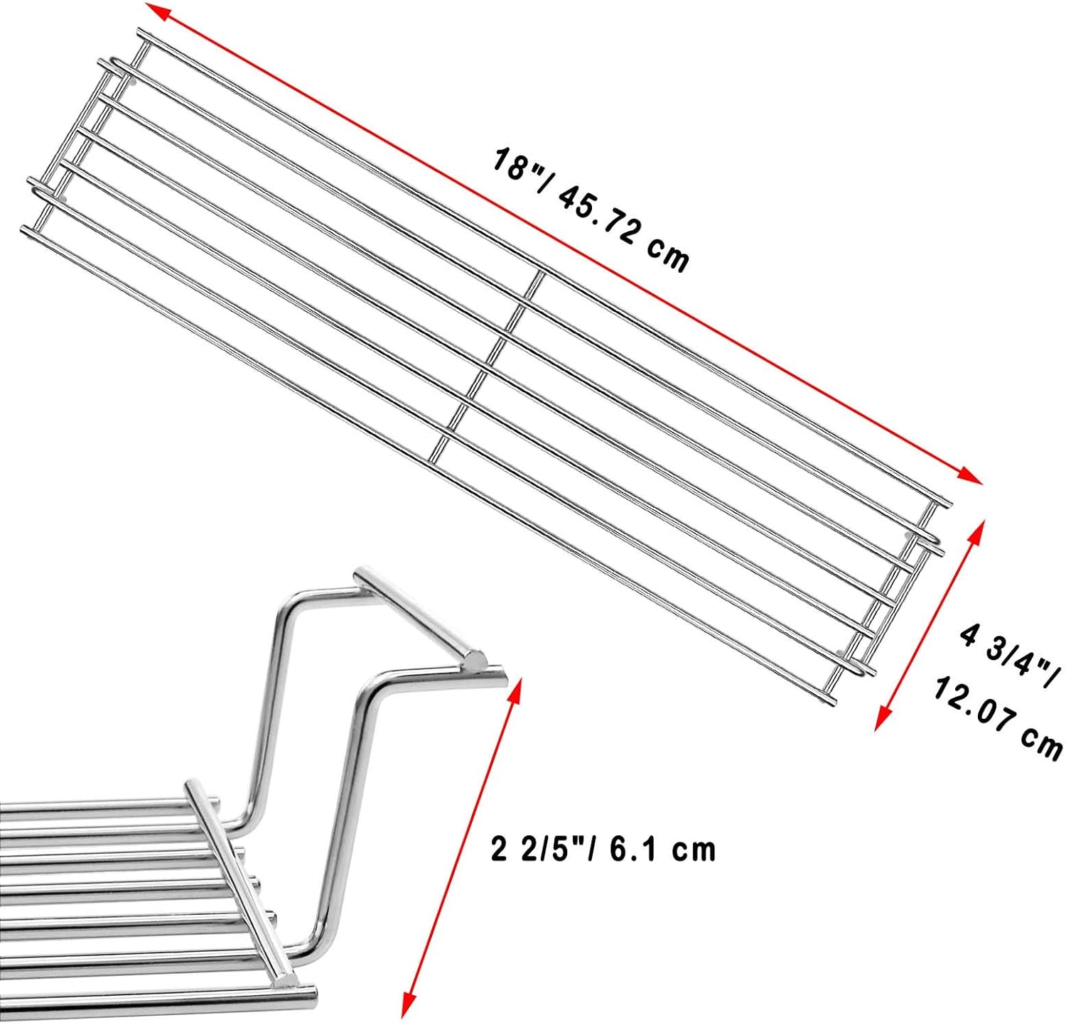 Uniflasy 69866 18 Inch Grill Warming Rack for Weber Spirit 200 Series, Spirit E210 S210 E220 S220 Gas Grills with Up Front Controls (2013 - Newer), Grill Upper Rack Grates for Spirit 200 Grill Parts : Garden & Outdoor
