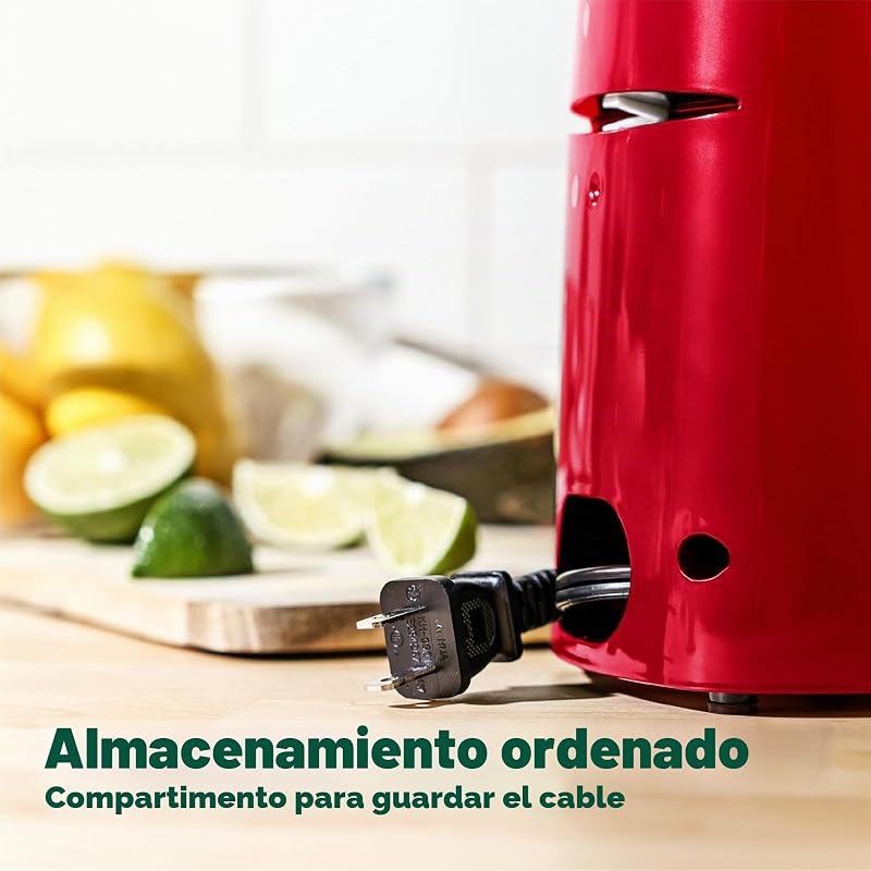 Abrelatas Eléctrico y Afilador de Cuchillos, Abridor de Tarros y Botellas Multifuncional con Palanca de Corte Extraíble y Almacenamiento de Cables, Hoja de Acero Inoxidable, Rojo