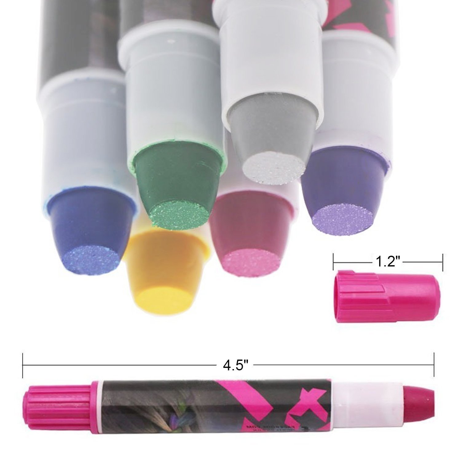 Hair Chalk ,Hair Chalk Pens,Temporary Hair Chalk Set, Halloween Christmas party, Temporary Color. Gift of Girls (NEW)