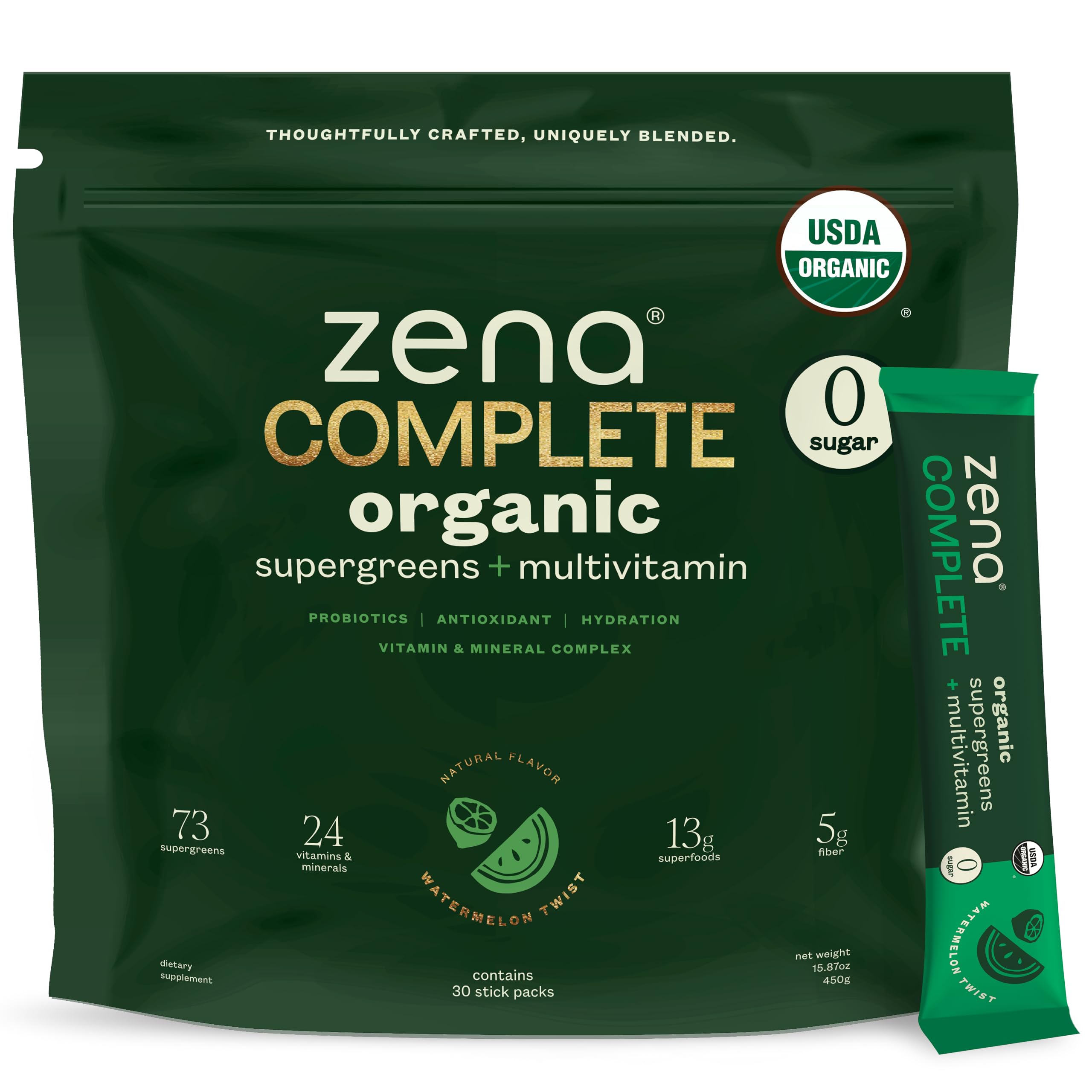 Organic Supergreens Fruits & Vegetables Sticks (Watermelon Twist)