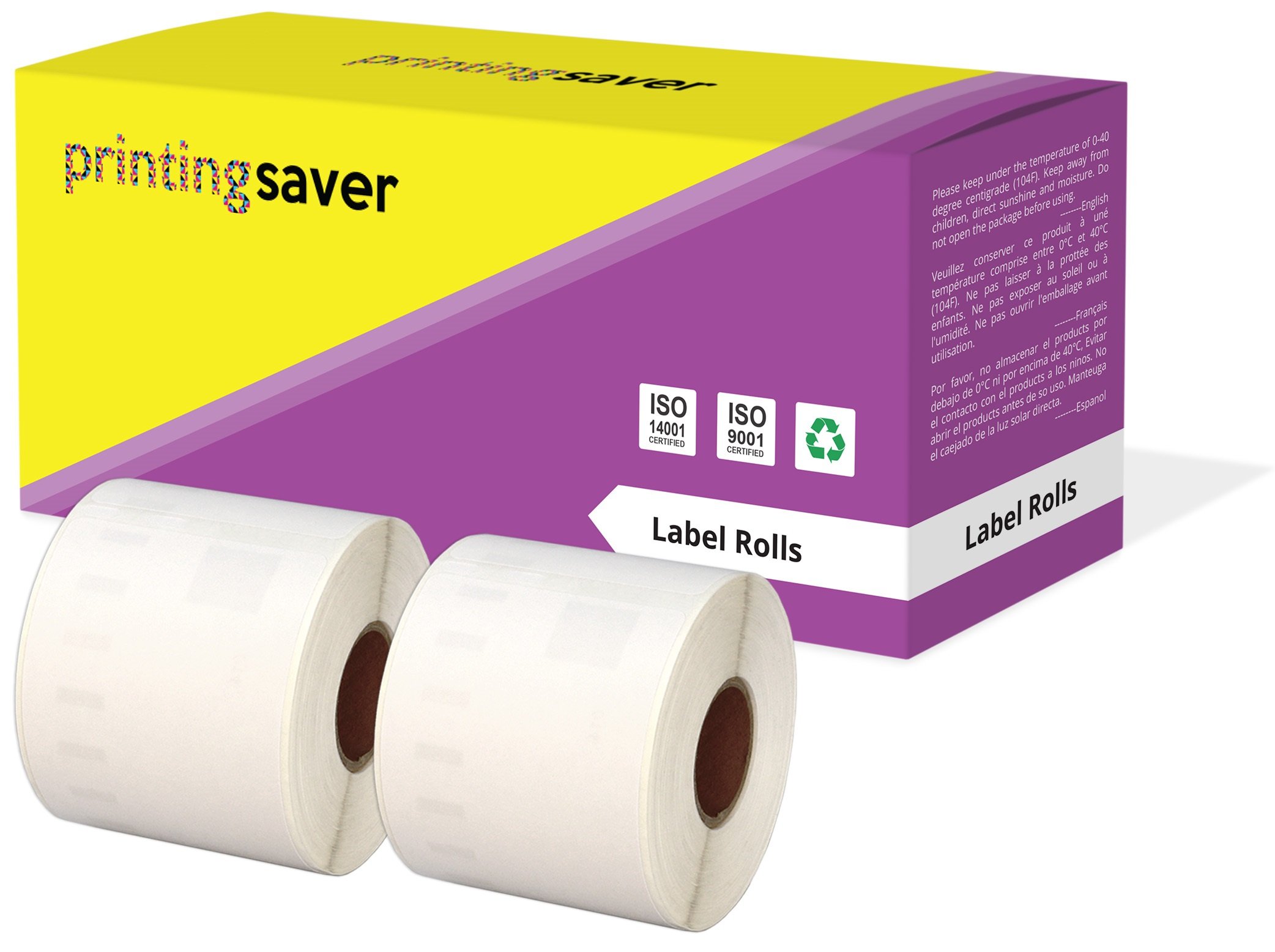 Printing Saver 2X 99014 54 x 101 mm Compatible Shipping Labels Rolls (220 Labels per Roll) for LabelWriter 310 320 330 4XL 400 450 Turbo/Twin Turbo/Duo & Seiko SLP Label Printers