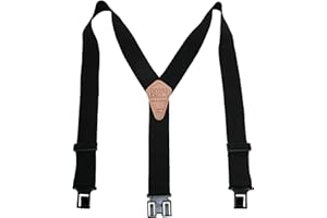 Perry Suspenders Men's Elastic 2 Inch Wide Hook End Suspenders (Tall Available)