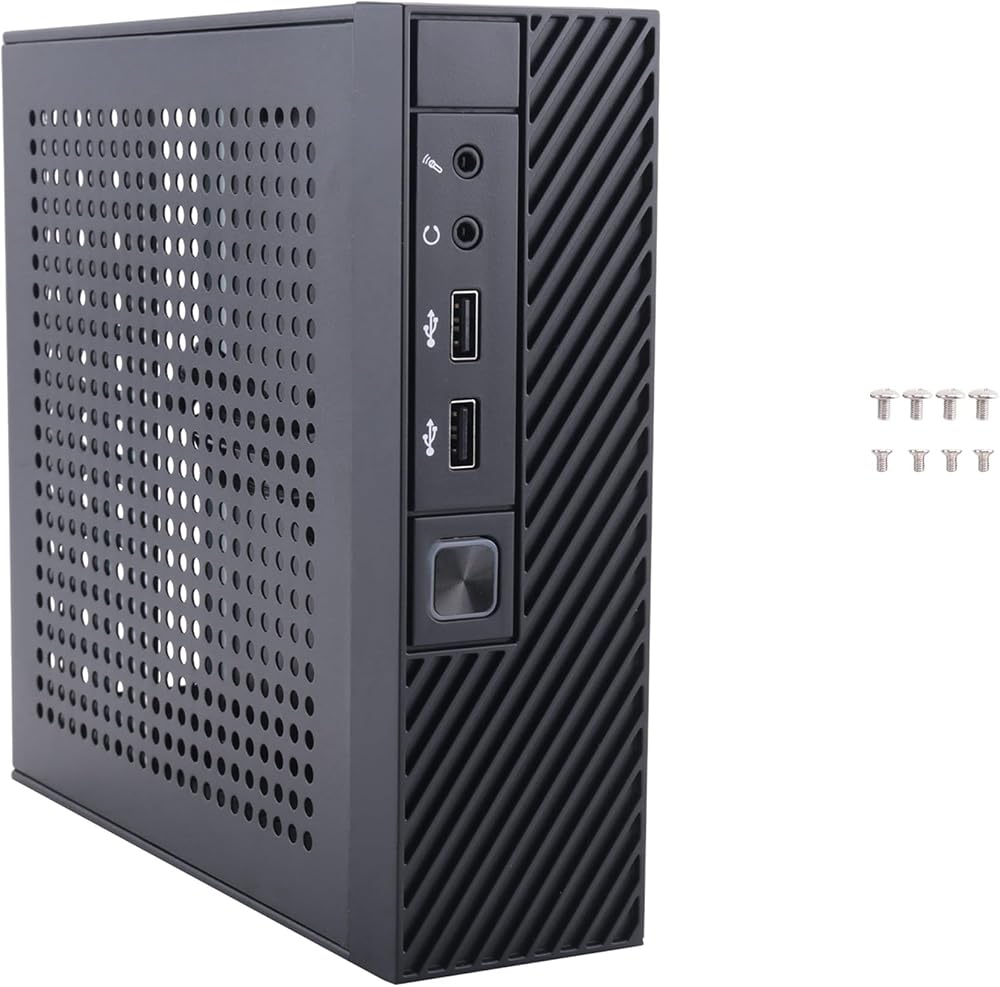 KVSERT M06 Mini ITX Computer Case Black SECC Small Form Factor Desktop PC