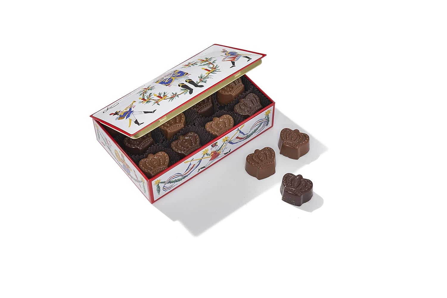 Louis Sherry Nutcracker Tin with Sea Salt Caramel Truffles