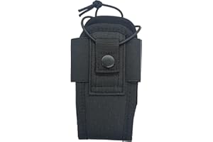 Pdflie Walkie Talkie Pounch Two Way Radio Holster Holder Case Universal Carrier Bag (Black)