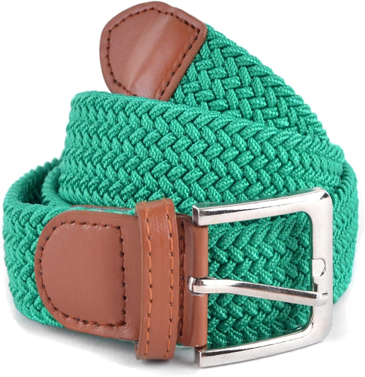 Stretch Braided Woven Belts without Holes, Elastic Casual Belts for Men and Women at Amazon Men