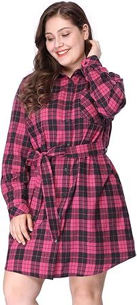 long sleeve midi shirt dress