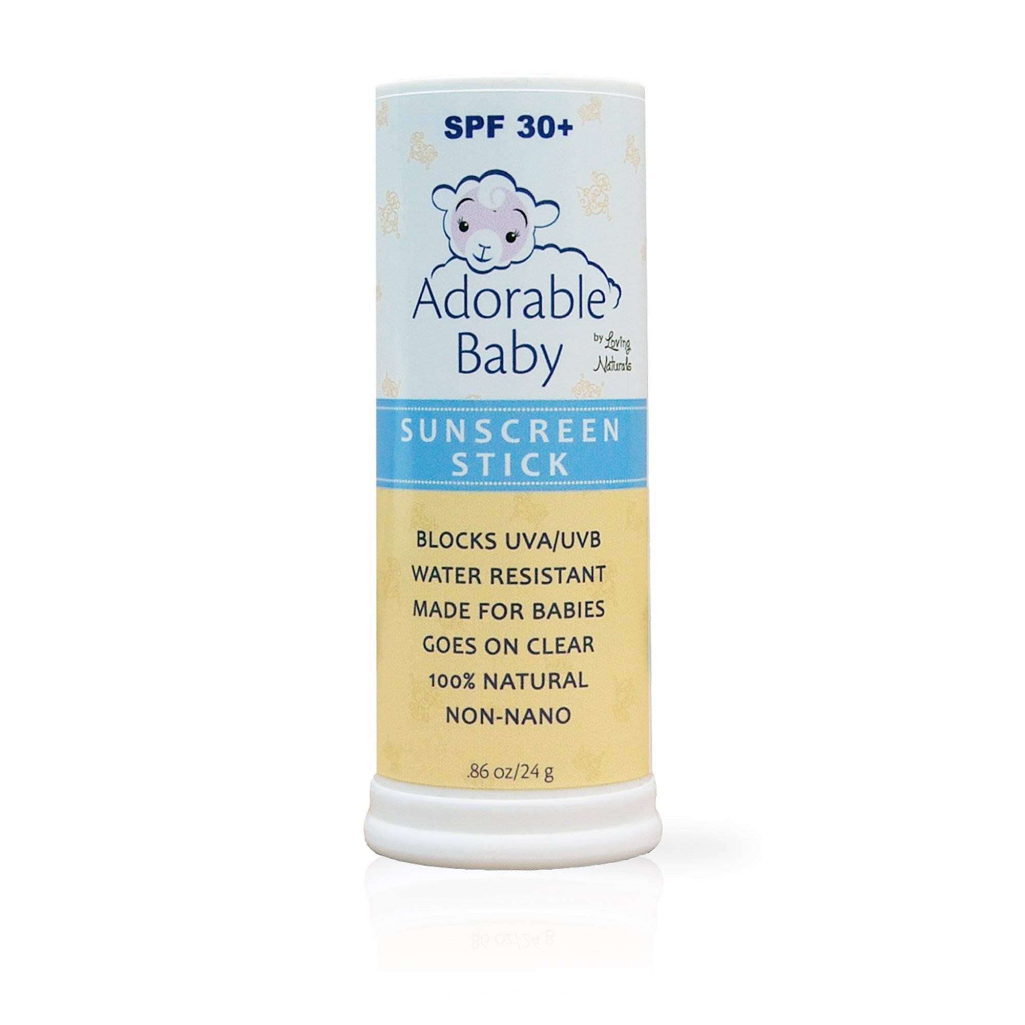 Loving Naturals SPF 30+ Sunscreen Stick Zinc Oxide .84 Oz