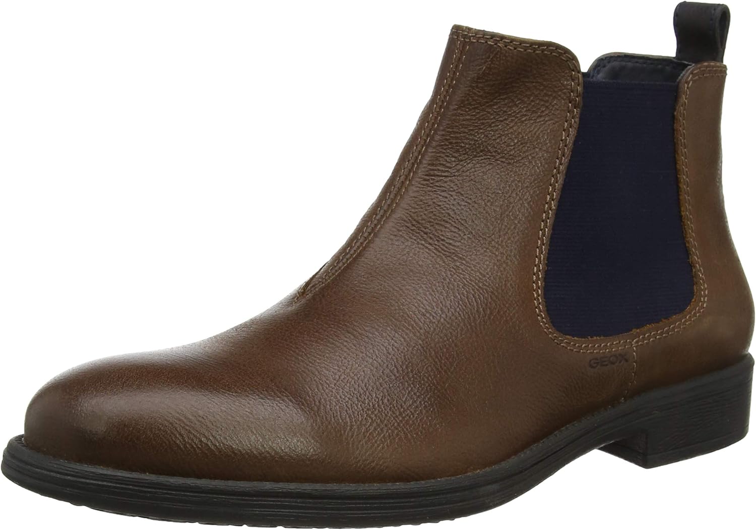 GEOX Men's Chelsea Boots, Cognac Blue C6n4e, 7 UK Fashion