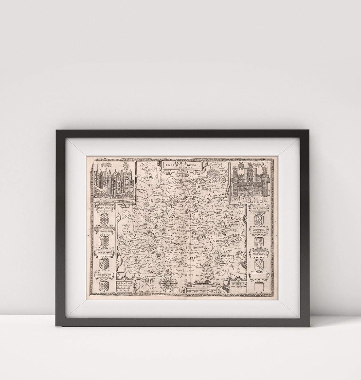Infinite Photographs 1676 Map of |Surrey|Title: Surrey.