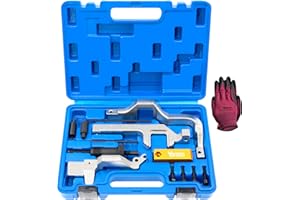 Yuesstloo Engine Camshaft Alignment Locking Timing Tool Kit Compatible with BMW Mini Cooper N12 N14, with Carrying Case & Gloves