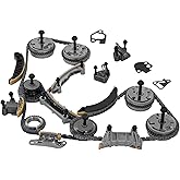 BDFHYK Engine Timing Chain Kit with VVT Sprockets for 2.8L 3.0L 3.2L 3.6L V6 DOHC, Compatible with Chevy Equinox, Compatible with GMC Canyon, CTS SRX XTS, Compatible with Buick Enclave LaCrosse