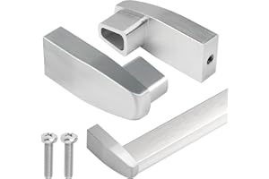 DSYBOKO Shower Door Towel Bar Brackets for Alumax & Basco Framed Sliding Glass Doors – Heavy-Duty Aluminum Replacement Parts for Shower Door Towel Rod (2 Pack)