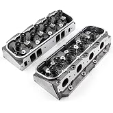 Assembled Cylinder Heads Compatible with Big Block Chevy 396/402/427/454/496/502 360cc/115cc - Hydraulic Roller Compatible, Springs/Valves Installed, Bolt-On Pair