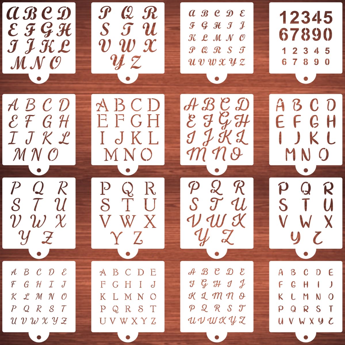 40 Pack 4 Inch Letter And Number Stencils - Reusable Mylar Templates For Painting On Wood, Signs, Chalkboards - View #7