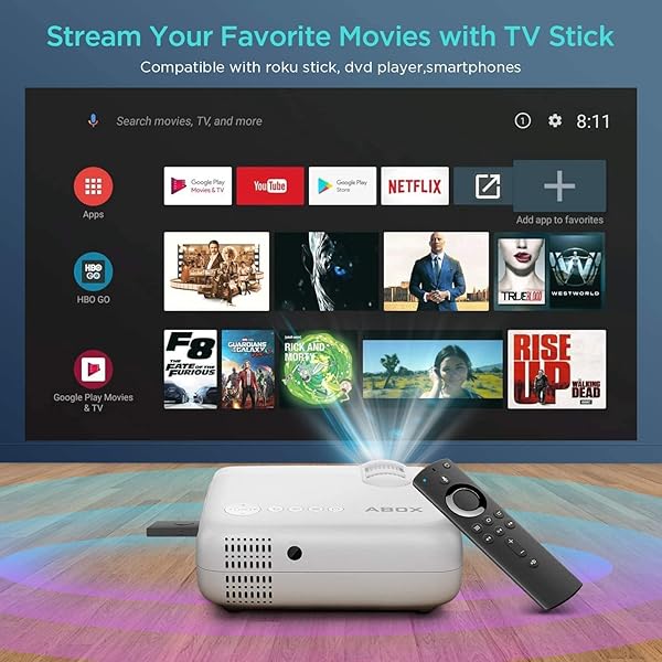 Proyector WiFi Proyector Porttil 6000 Lmenes Soporta 1080p Full HD Cine en Casa 300 Duplicar Pantalla para AndroidiPhone Smartphone iPadHDMIUSBVGAAVSD GC357