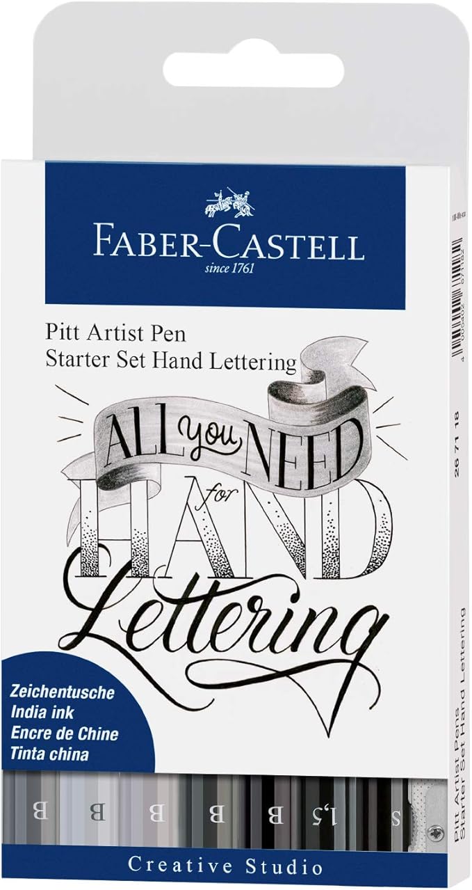 FaberCastell 267118 Tuschestift Pitt Artist Pen Lettering Starter