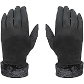 Heat Logic Thermal Winter Gloves for Women, Touchscreen Compatible Cold Weather Hand Gloves, Warm, Windproof and Soft Gloves