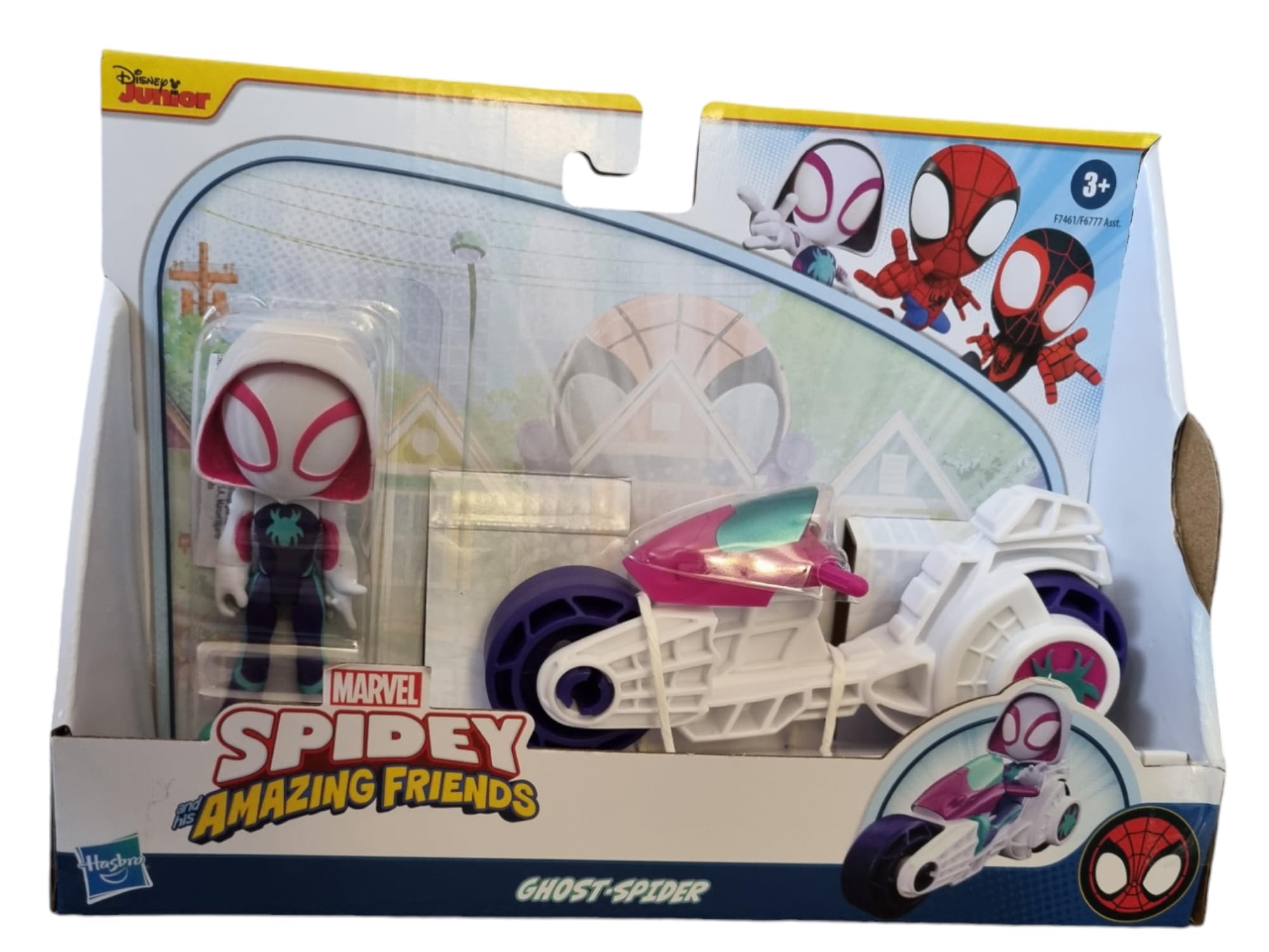 Hasbro Spidey and hes amazing friends - ghost spidey and motorcycle