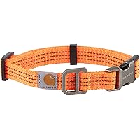 Carhartt Dog Collar Hunter Orange/Brushed Nickel Medium
