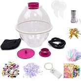 Balloon Stuffing Machine Stuffer Machine Kit Balloon Flower Bouquet Filling Port with LED Lights Small Balloons Sequin