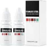 304 Stainless Steel Test Solution, 2PCS Stainless Steel Test Liquid Kit, Rapid and Easy Colorimetric Test