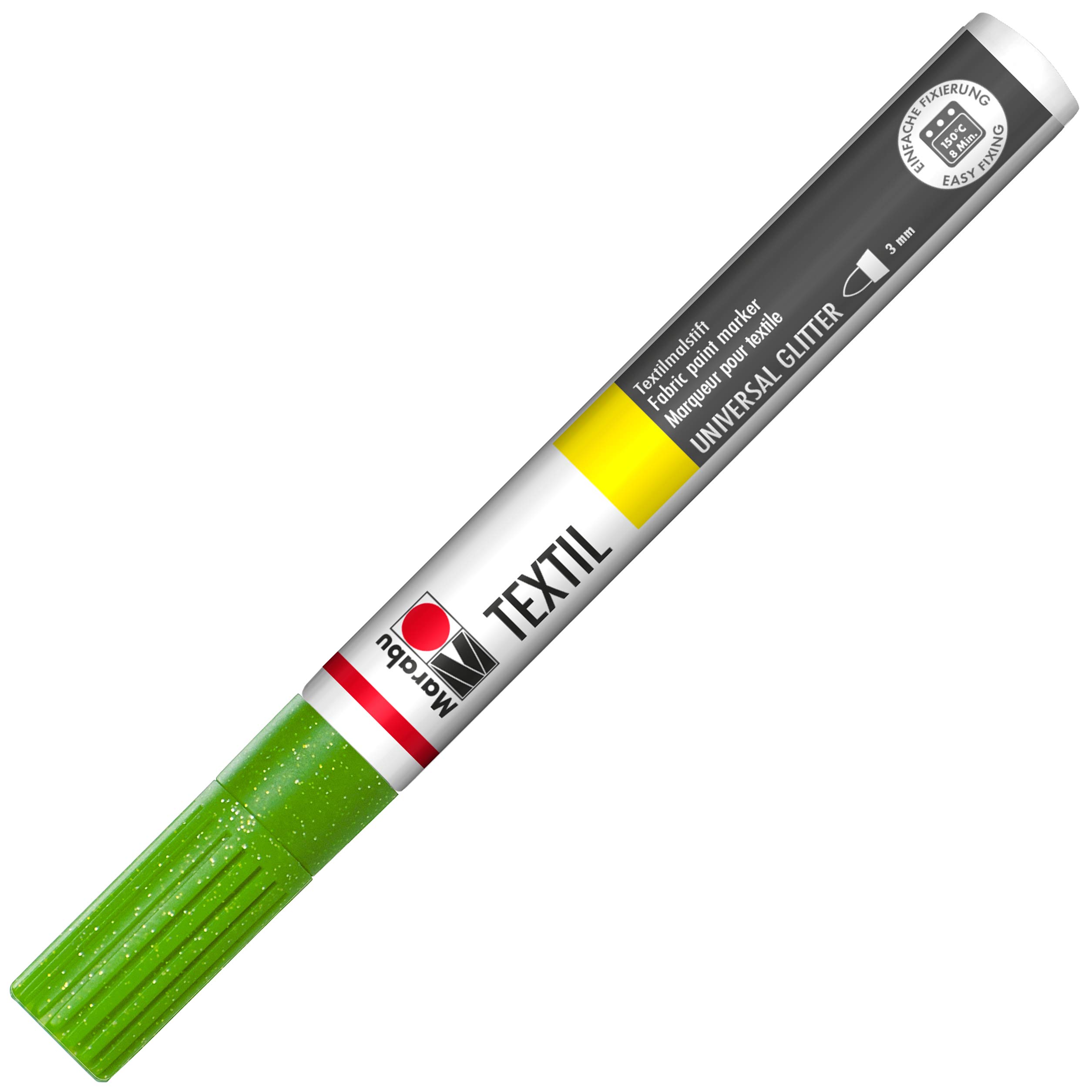 Marabu Textil Painter Tip, Paint, Glitter Green, 3.2 x 15 x 0.8 cm