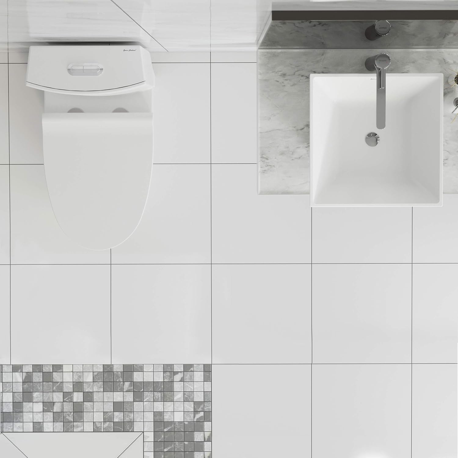Swiss Madison Well Made Forever SM-1T254 St. Tropez One Piece Toilet, 26.6 x 15 x 31 inches, Glossy White - - 