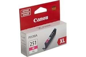 Canon CLI-251XL Magenta Compatible to iP7220,iX6820,MG5420,MG5520/MG6420,MG5620/MG6620,MX922/MX722,iP8720,MG6320,MG7120,MG7520 Printers