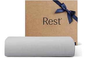 REST® Evercool®+ Top Sheet, Cali King/King Size, Light Gray, 104"X108" (1 Flat Sheet only)
