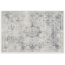 Amazon.com: RUGGABLE Verena - Alfombra lavable vintage para sala ...