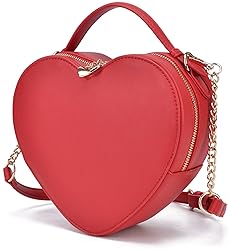 lola mae Heart Shape Satchel Crossbody Purse for