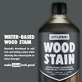 Littlefair's Wood Stain Water-Based Dark Walnut 500ml Non-Toxic view 3