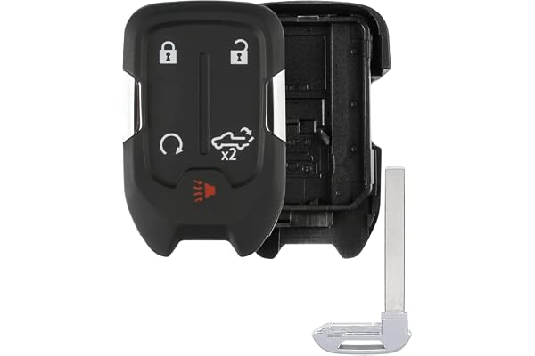 Smart Key Fob Cover Case Shell fit for 2022 2021 2020 2019 Chevy Silverado and GMC Sierra 1500 2500HD 3500HD Keyless Entry Re