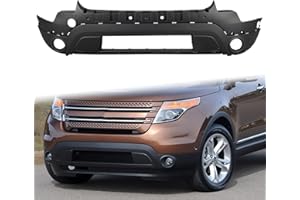 Peforway Front Bumper Cover Compatible with Ford Explorer 2011-2015 w/Fog Light Holes