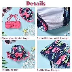 Infant Baby Girls Swimsuit Floral Bikini Two Pieces