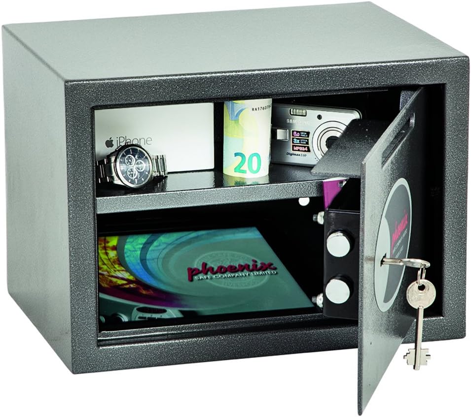 Phoenix Safe Company Vela Deposit Home and Office SS0802KD Size 2 Security Safe with Key Lock , Metal, Metallic Graphite - Image 4