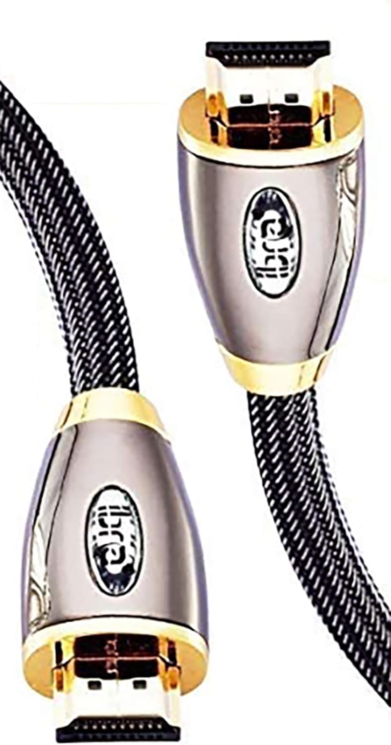 IBRA Red 2.1 HDMI Cable - 8K Ultra High-Speed 48Gbps, Supports 8K@60Hz, 4K@120Hz, 3D, Ethernet - 2M, Gold