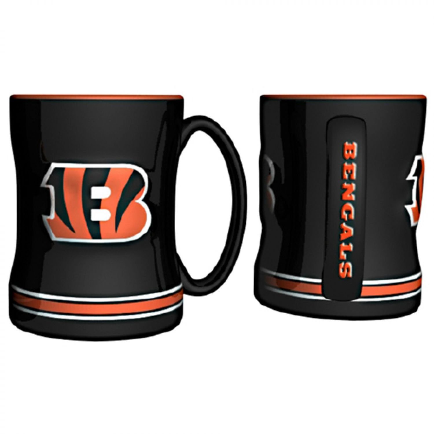 Boelter Brands NFL Sculpted Coffee Mug, 14 Ounces, Cincinnati Bengals — image 1