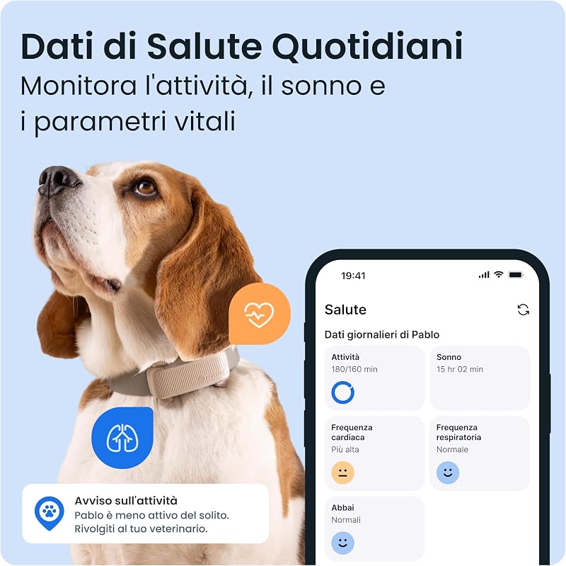 - GPS per cani | 2025 Edizione | N. 1 sul mercato | Localizzazione in tempo reale | Notifiche antifuga | Monitoraggio dell'attività | Avvisi di salute | Monitoraggio degli abbai (Marrone)