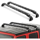 XOOKUN Max Loading 420-POUND Heavy Duty Roof Rack Cross Bars Fit for Jeep Wrangler JL JK Gladiator JT 2007-2024,(2 & 4 Door) Steel Crossbars Rooftop Cargo Bag Kayak Bike Carrier