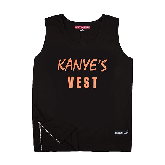 Kanye S Vest Black Vest With Side Zipper Amazon In Clothing Accessories