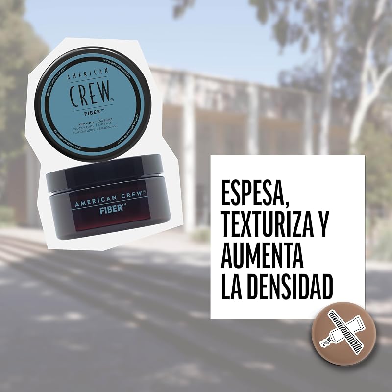 Fiber, Cera para el Pelo Hombre, Fijación Fuerte y Flexible, Moldea y Aumenta el Brillo, para Pelo Corto, Estiliza y Peina el Cabello, 50g — foto 6 de 8
