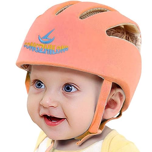 IULONEE Infant Baby Helmet, Toddler Soft Adjustable Cap When