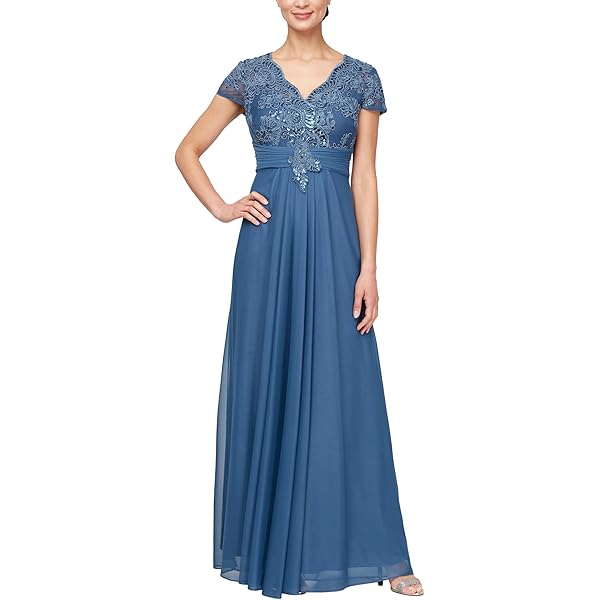 Amazon.com: Alex Evenings Women's Long Cold Shoulder, Mother of the Bride Gown, Formal Event, Wedding Guest Dress, (Petite and Regular Sizes), Black Royal Metallic, 4 : Clothing, Shoes & Jewelry Amazon.com: Alex Evenings Women's Long Cold Shoulder, Mother of the Bride Gown, Formal Event, Wedding Guest Dress, (Petite and Regular Sizes), Black Royal Metallic, 4 : Clothing, Shoes & Jewelry